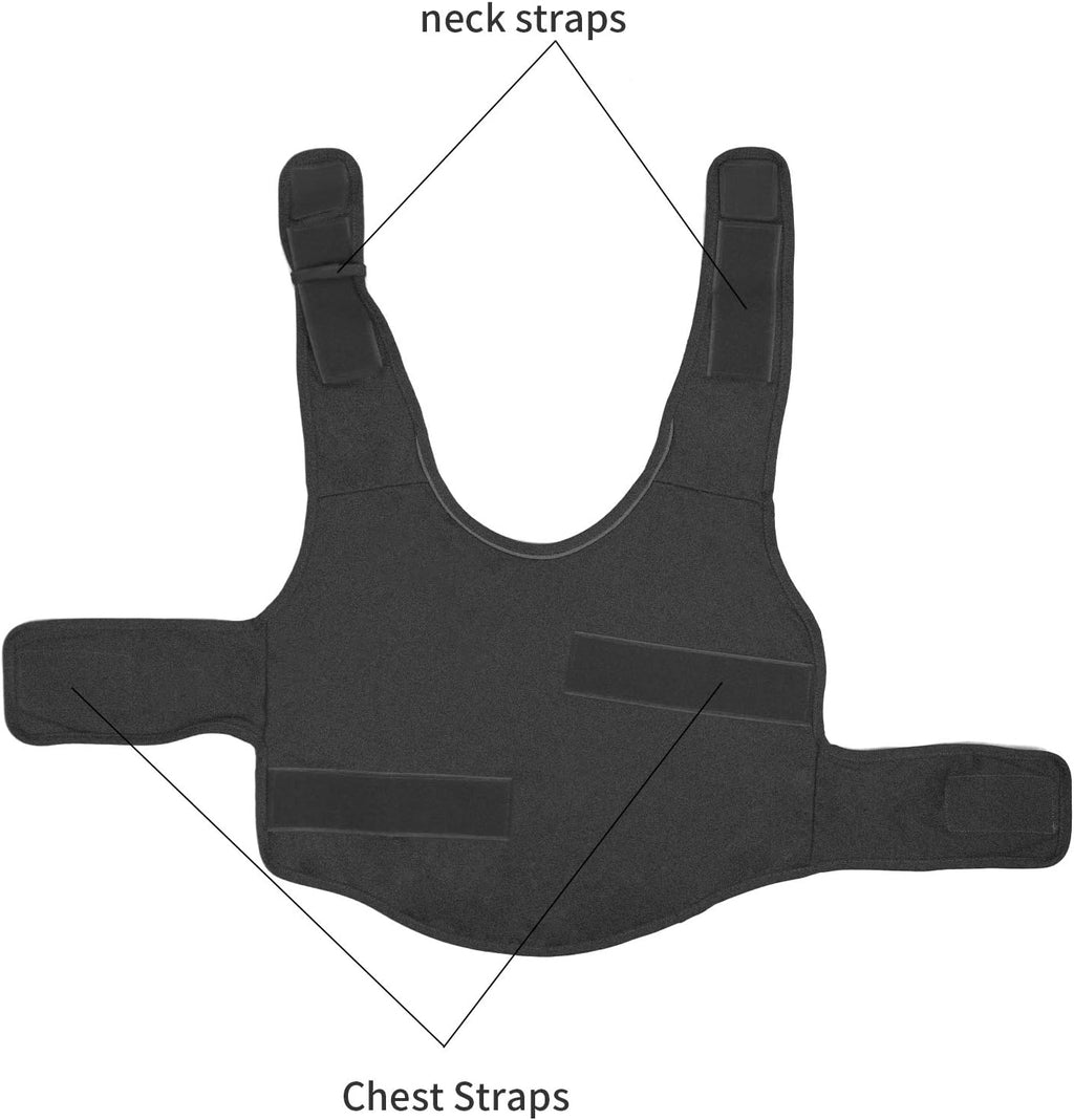 Breathable Dog Shirt for Thunderstorm, Dog Anxiety Vest Jacket Warp,Puppy Calming Coat Anxiety Relief (M, Grey)