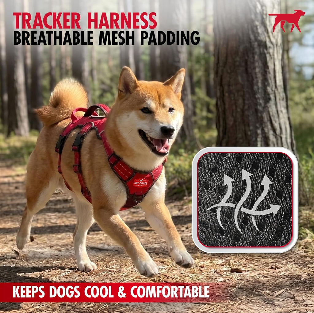 Escape Proof No Escape Dog Harness | 5 Point Adjustable Fit Harness for Dogs | Padded Dog Harnesses | Handle Dog Lift Harnesses
